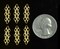 Raw Brass Multi Holes Beading Filigree Connectors- Set of Six - B-2C11